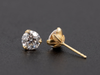 The "Art Nouveau" Eras Lab Diamond Stud Earrings in 14K Yellow Gold