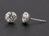 The "Georgian" Eras Lab Diamond Stud Earrings in Platinum
