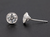 The "Modern" Eras Lab Diamond Stud Earrings in 14K White Gold