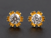 The "Victorian" Eras Lab Diamond Stud Earrings in 14K Yellow Gold