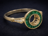The Fairway Semi-Mount Emerald in 14K Yellow Gold