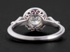 The Fairway Ruby and Natural Diamond Ring in 14K White Gold