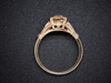 The Hampshire Yellow Sapphire Engagement Ring in 14K Yellow Gold