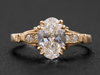 The Hathaway IGI Certified Oval-Cut Lab Diamond Engagement Ring