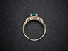 The Hathaway Emerald Sapphire and Diamond Ring