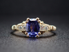 The Hathaway Purple/Blue Sapphire and Diamond Ring