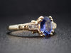 The Hathaway Purple/Blue Sapphire and Diamond Ring