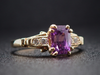 The Hathaway Purple/Pink Sapphire and Diamond Ring