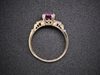 The Hathaway Purple/Pink Sapphire and Diamond Ring
