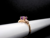 The Hathaway Purple/Pink Sapphire and Diamond Ring