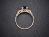 The Hathaway Blue Sapphire and Diamond Ring