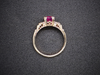 The Hathaway Pink Sapphire and Diamond Ring