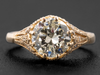 The Kennedy Diamond Engagement Ring in 14K Yellow Gold GIA Certified