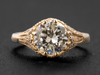 The Kennedy Diamond Engagement Ring in 14K Yellow Gold GIA Certified