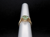 The Layla Green Tourmaline and Diamond Ring in 14K Yellow Gold
