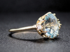 The Layla Aquamarine and Diamond Ring in 14K Yellow Gold
