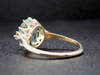 The Layla Aquamarine and Diamond Ring in 14K Yellow Gold
