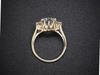 The Layla Aquamarine and Diamond Ring in 14K Yellow Gold