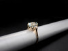 The Layla Aquamarine and Diamond Ring in 14K Yellow Gold