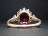 The Layla Raspberry Garnet and Diamond Ring in 14K Yellow Gold