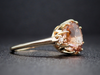 The Layla Peach Tourmaline and Diamond Ring in 14K Yellow Gold