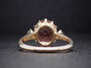 The Layla Peach Tourmaline and Diamond Ring in 14K Yellow Gold