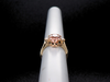 The Layla Peach Tourmaline and Diamond Ring in 14K Yellow Gold