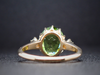 The Layla Peridot and Diamond Ring in 14K Yellow Gold
