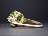 The Layla Peridot and Diamond Ring in 14K Yellow Gold