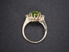 The Layla Peridot and Diamond Ring in 14K Yellow Gold