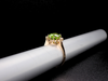 The Layla Peridot and Diamond Ring in 14K Yellow Gold