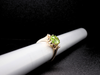 The Layla Peridot and Diamond Ring in 14K Yellow Gold
