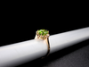 The Layla Peridot and Diamond Ring in 14K Yellow Gold