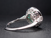 The Quoddy Emerald and Lab Diamond Ring in 14K White Gold