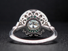The Quoddy Emerald and Lab Diamond Ring in 14K White Gold