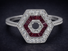 The Winslow Semi-Mount Ruby in 14K White Gold