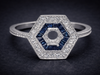 The Winslow Semi-Mount Sapphire in 14K White Gold