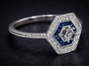 The Winslow Semi-Mount Sapphire in 14K White Gold