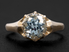 The Woodman Aquamarine Ring in 14K Yellow Gold