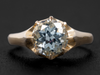 The Woodman Aquamarine Ring in 14K Yellow Gold