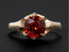 The Woodman Orange Garnet Ring in 14K Yellow Gold
