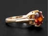 The Woodman Orange Garnet Ring in 14K Yellow Gold