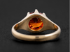 The Woodman Orange Garnet Ring in 14K Yellow Gold