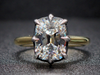 The Woodrow Lab Diamond Engagement Ring in 18K Yellow Gold and Oxidized Sterling Silver