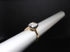 The Woodrow Lab Diamond Engagement Ring in 18K Yellow Gold and Oxidized Sterling Silver