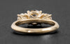 Three-Stone Engagement Ring with Lab Diamonds in 14K Yellow Gold