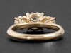Three-Stone Engagement Ring with Lab Diamonds in 14K Yellow Gold