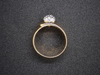 Tapered Wide Band with Diamond Ball, Paloma Picasso Ring by Tiffany & Co in 18K Yellow Gold and Platinum