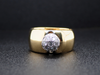Tapered Wide Band with Diamond Ball, Paloma Picasso Ring by Tiffany & Co in 18K Yellow Gold and Platinum