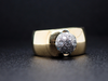 Tapered Wide Band with Diamond Ball, Paloma Picasso Ring by Tiffany & Co in 18K Yellow Gold and Platinum